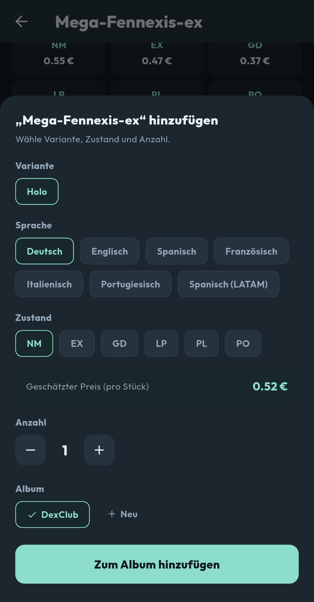 Die Karte in all ihren Sprachen
