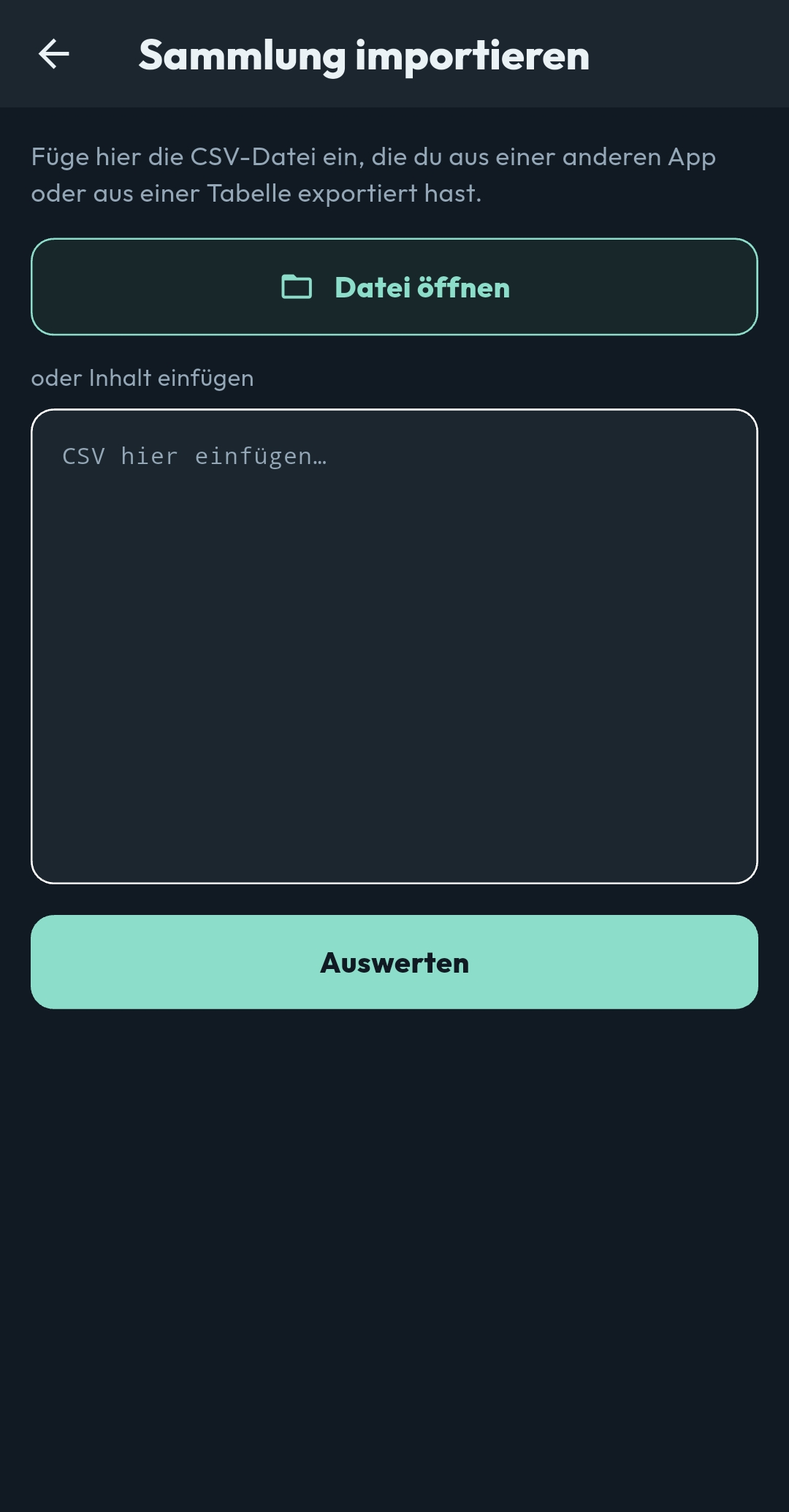Nimm deine Sammlung mit