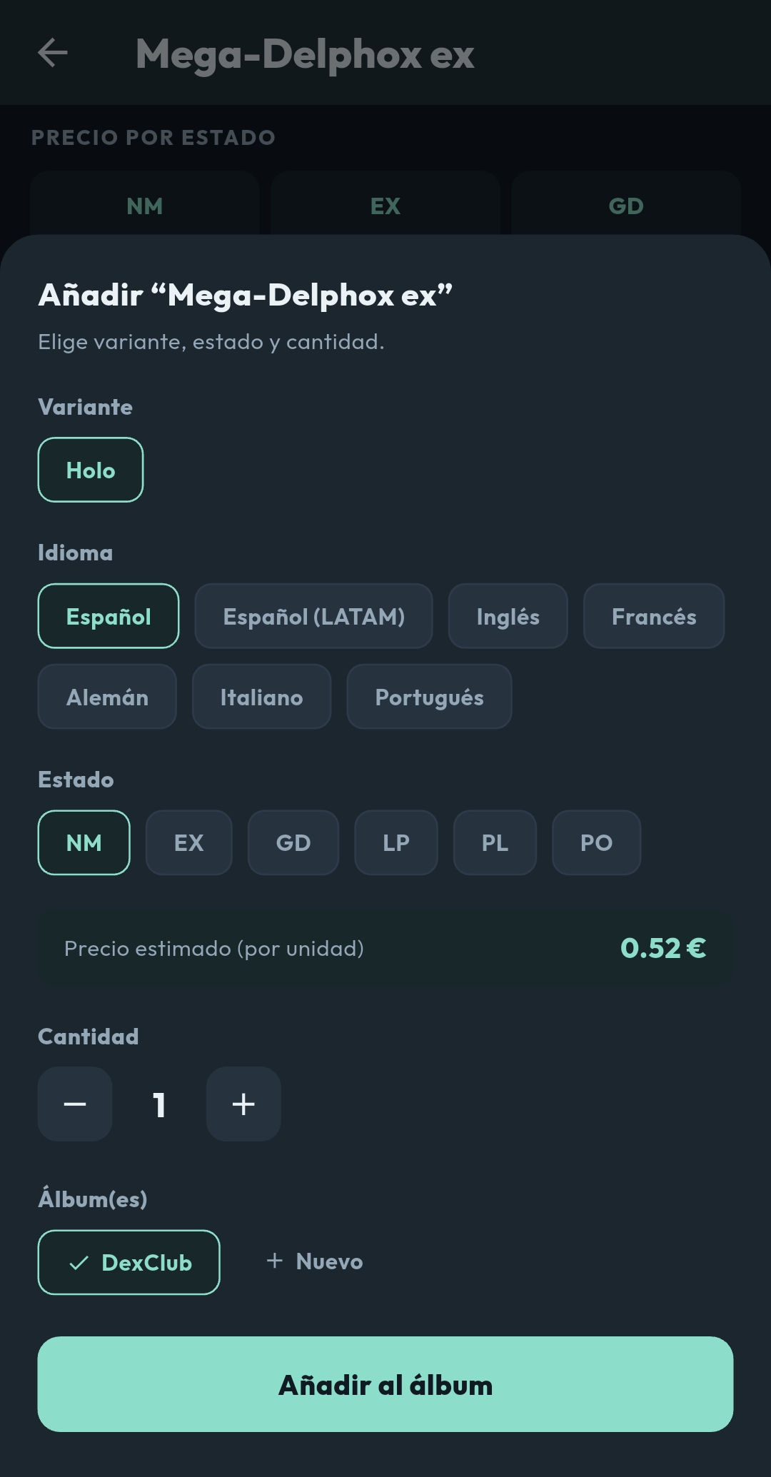 La carta en todos sus idiomas